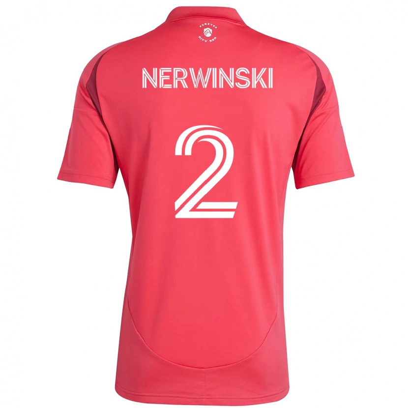 Danxen Męski Jake Nerwinski #2 Magenta Biały Domowa Koszulka 2025/26 Koszulki Klubowe