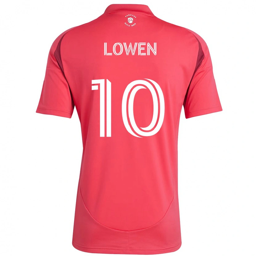 Danxen Męski Eduard Löwen #10 Magenta Biały Domowa Koszulka 2025/26 Koszulki Klubowe