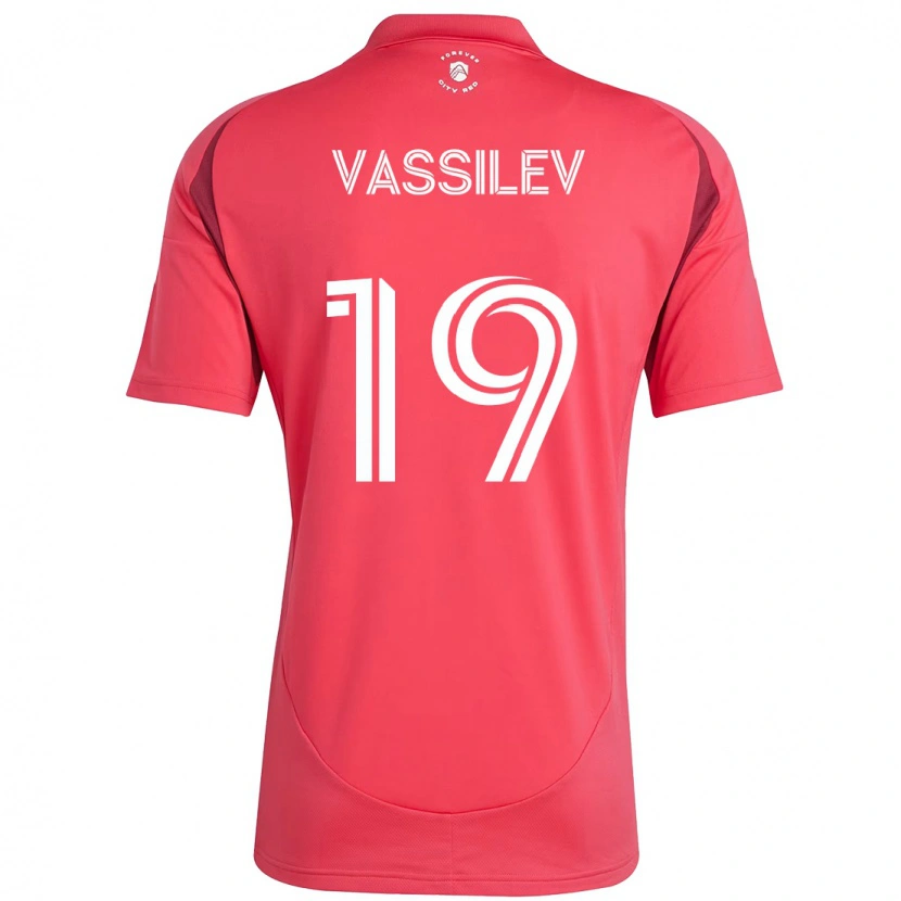 Danxen Męski Indiana Vassilev #19 Magenta Biały Domowa Koszulka 2025/26 Koszulki Klubowe