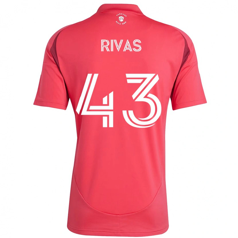 Danxen Męski Sergio Rivas #43 Magenta Biały Domowa Koszulka 2025/26 Koszulki Klubowe