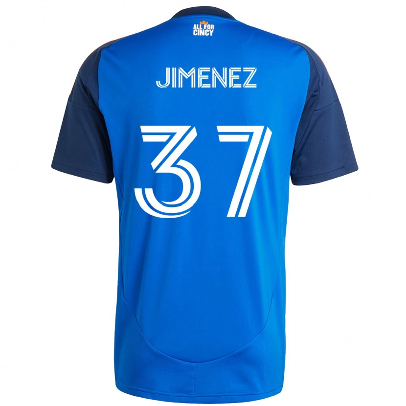 Danxen Męski Stiven Jimenez #37 Ciemnoniebieski Pomarańczowy Domowa Koszulka 2025/26 Koszulki Klubowe