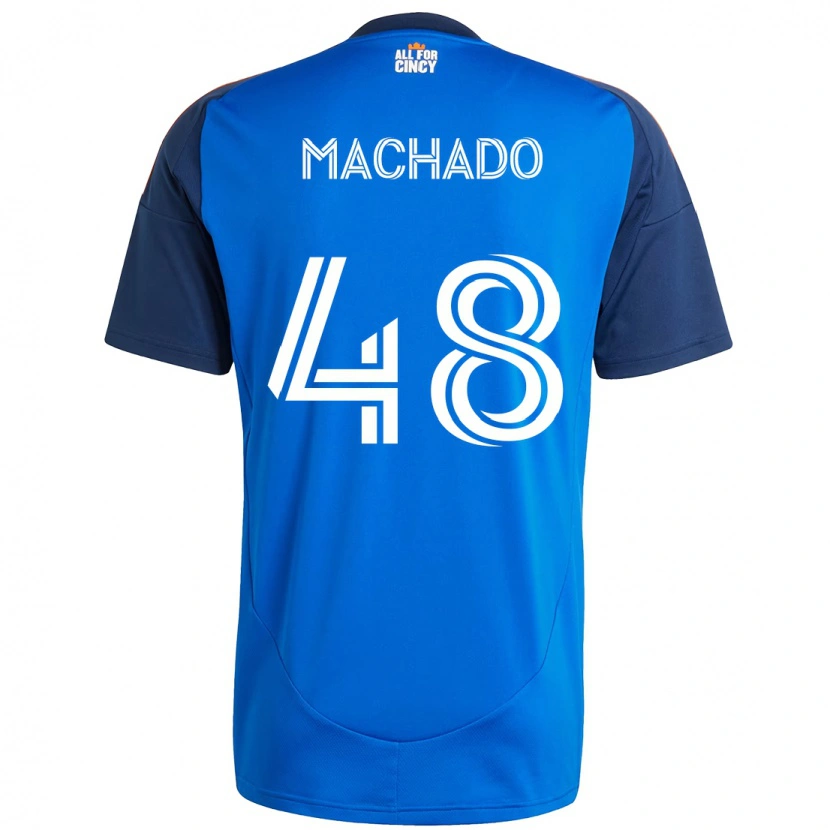 Danxen Męski Juan Machado #48 Ciemnoniebieski Pomarańczowy Domowa Koszulka 2025/26 Koszulki Klubowe