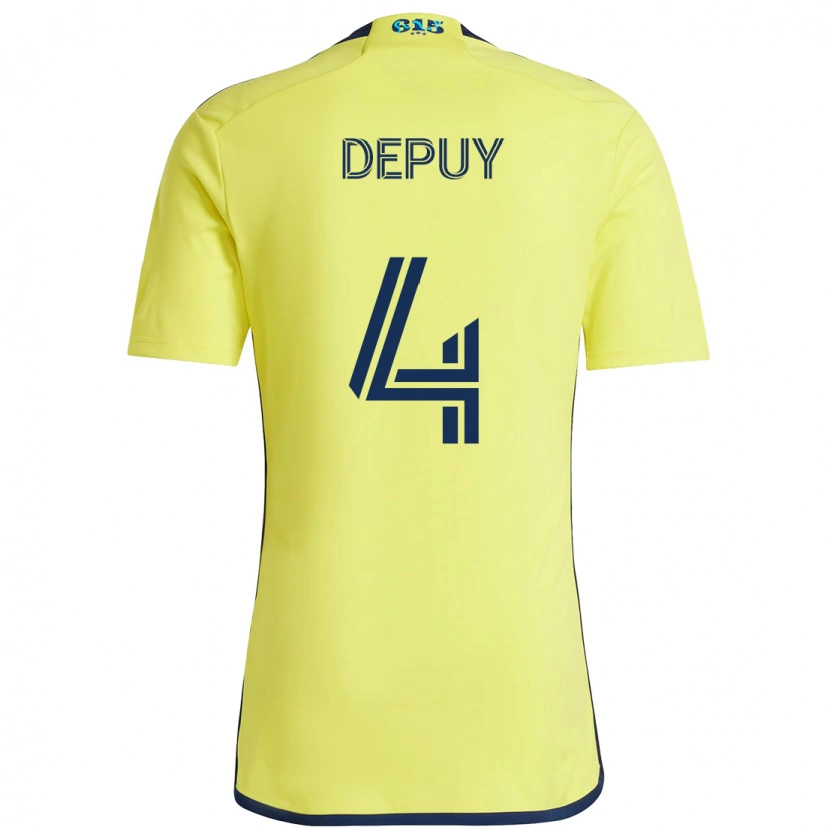Danxen Męski Nick Depuy #4 Granatowy Żółty Domowa Koszulka 2025/26 Koszulki Klubowe