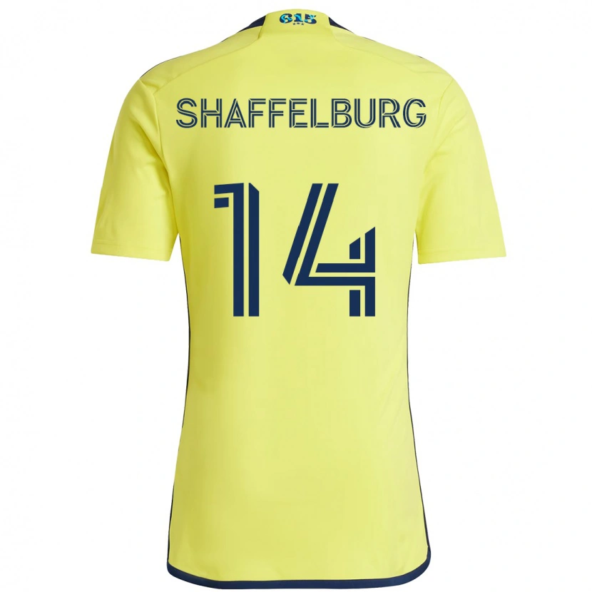Danxen Męski Jacob Shaffelburg #14 Granatowy Żółty Domowa Koszulka 2025/26 Koszulki Klubowe