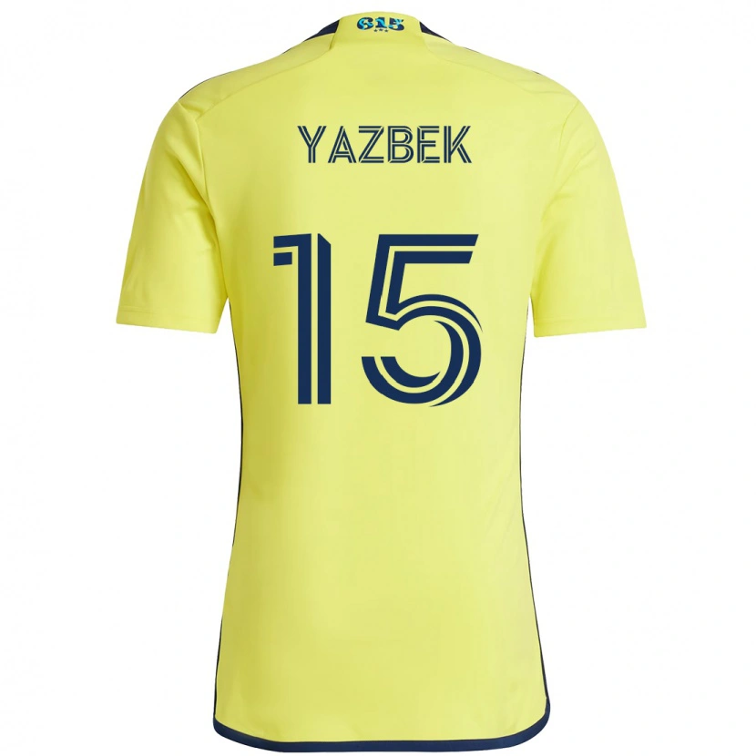 Danxen Męski Patrick Yazbek #15 Granatowy Żółty Domowa Koszulka 2025/26 Koszulki Klubowe