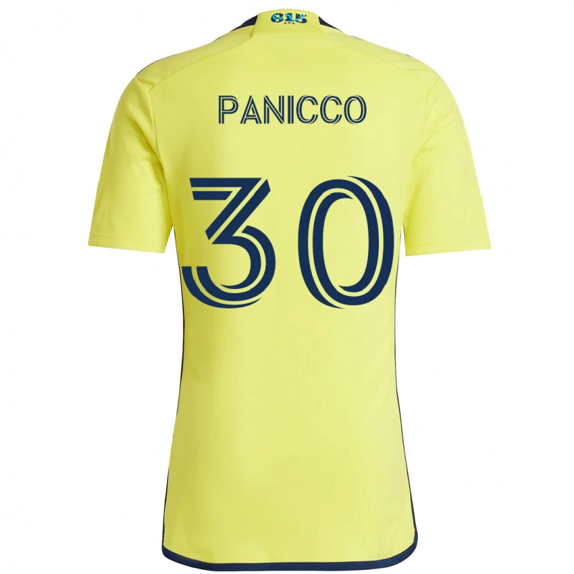 Danxen Męski Elliot Panicco #30 Granatowy Żółty Domowa Koszulka 2025/26 Koszulki Klubowe