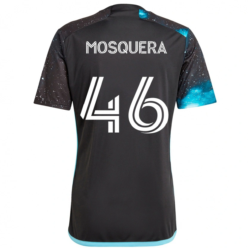 Danxen Męski Juan Camilo Mosquera #46 Błękitny Domowa Koszulka 2025/26 Koszulki Klubowe