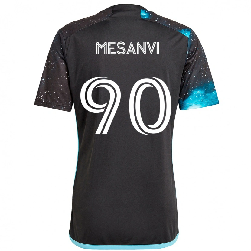 Danxen Męski Loïc Mesanvi #90 Błękitny Domowa Koszulka 2025/26 Koszulki Klubowe