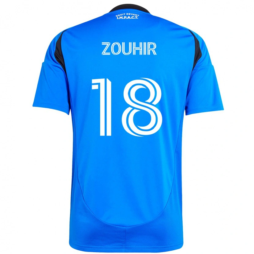 Danxen Męski Rida Zouhir #18 Ciemnoniebieski Czarny Domowa Koszulka 2025/26 Koszulki Klubowe