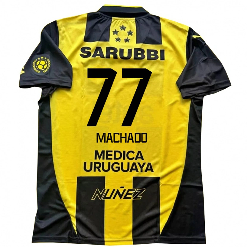 Danxen Męski Alexander Machado #77 Czarny Żółty Domowa Koszulka 2025/26 Koszulki Klubowe