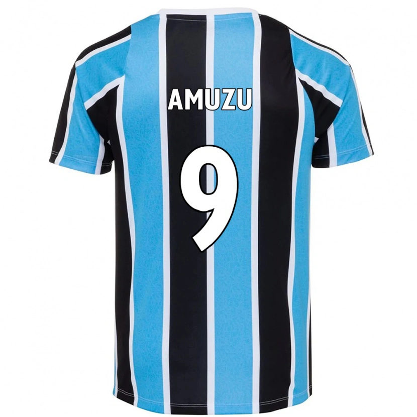 Danxen Męski Francis Amuzu #9 Niebieski Czarny Biały Domowa Koszulka 2025/26 Koszulki Klubowe