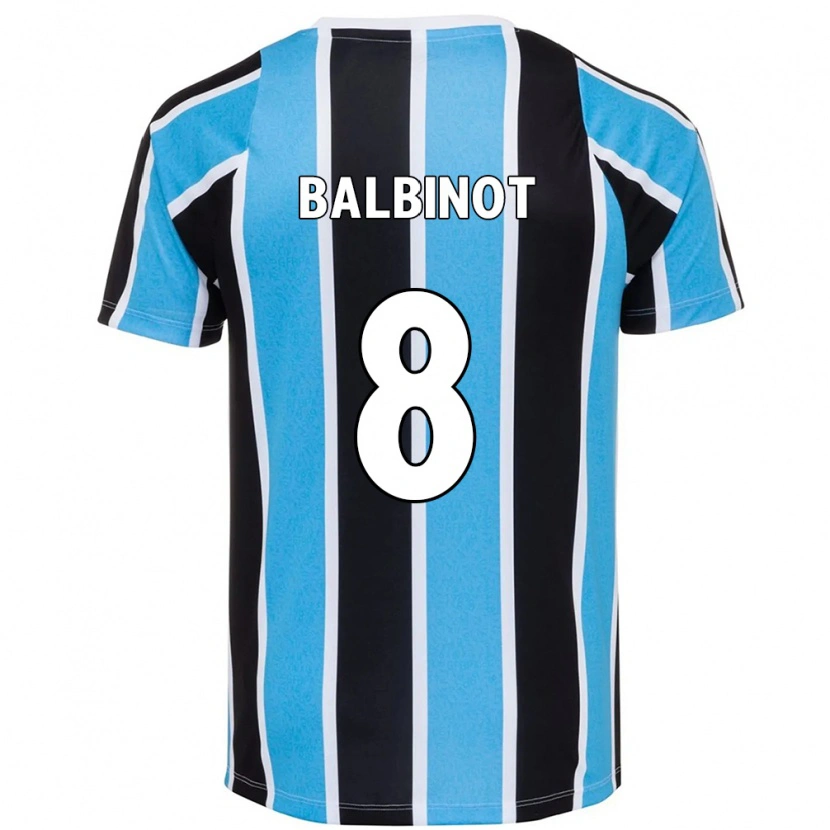 Danxen Męski Manu Balbinot #8 Niebieski Czarny Biały Domowa Koszulka 2025/26 Koszulki Klubowe