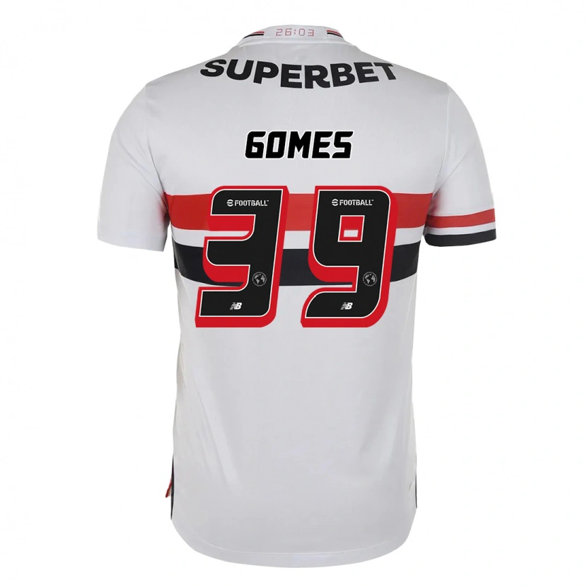 Danxen Męski William Gomes #39 Czarny Czerwony Domowa Koszulka 2025/26 Koszulki Klubowe