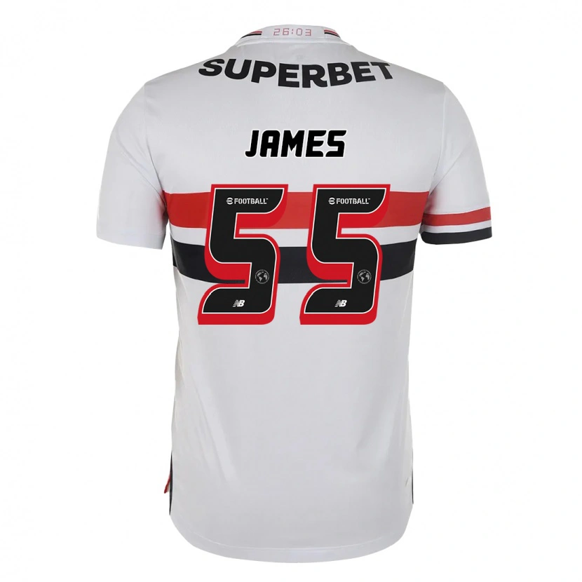 Danxen Męski James Rodriguez #55 Czarny Czerwony Domowa Koszulka 2025/26 Koszulki Klubowe