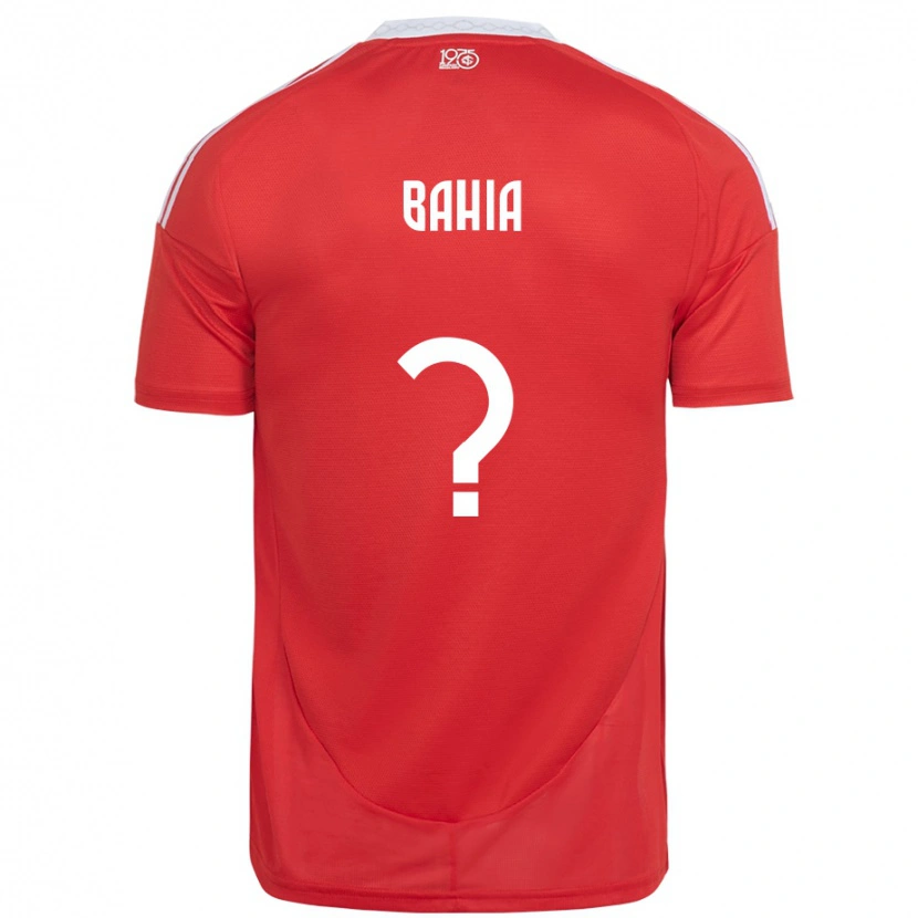 Danxen Męski Guilherme Bahia #0 Biały Czerwony Domowa Koszulka 2025/26 Koszulki Klubowe
