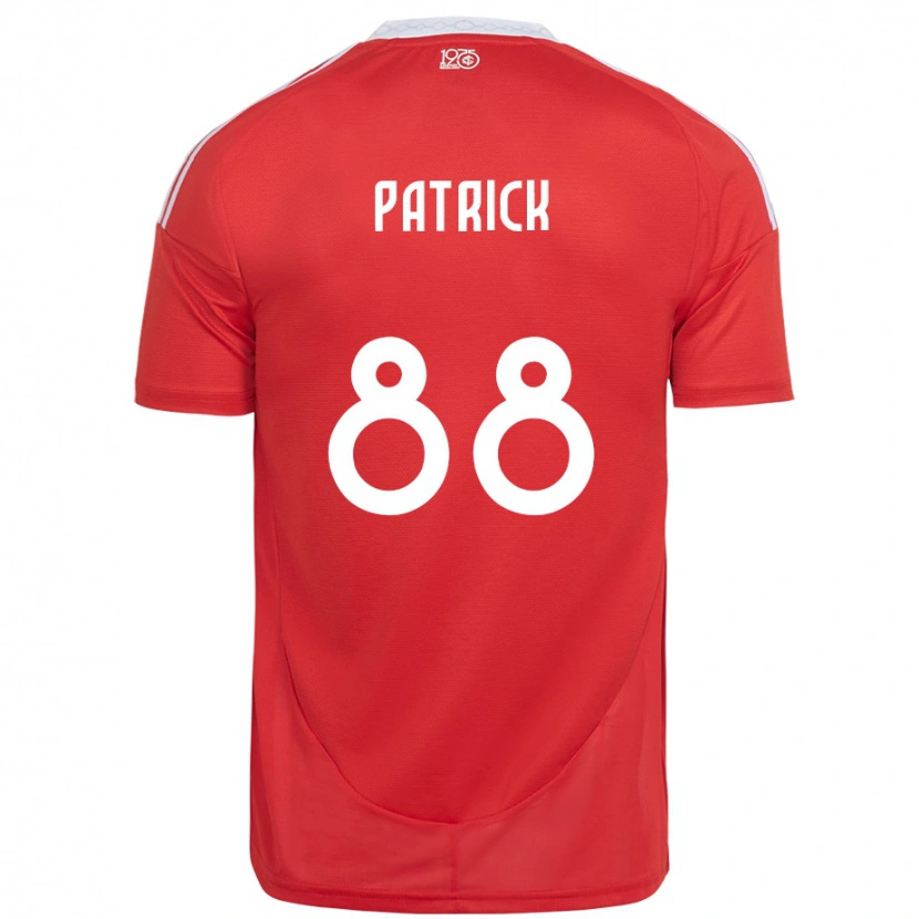 Danxen Męski Patrick #88 Biały Czerwony Domowa Koszulka 2025/26 Koszulki Klubowe