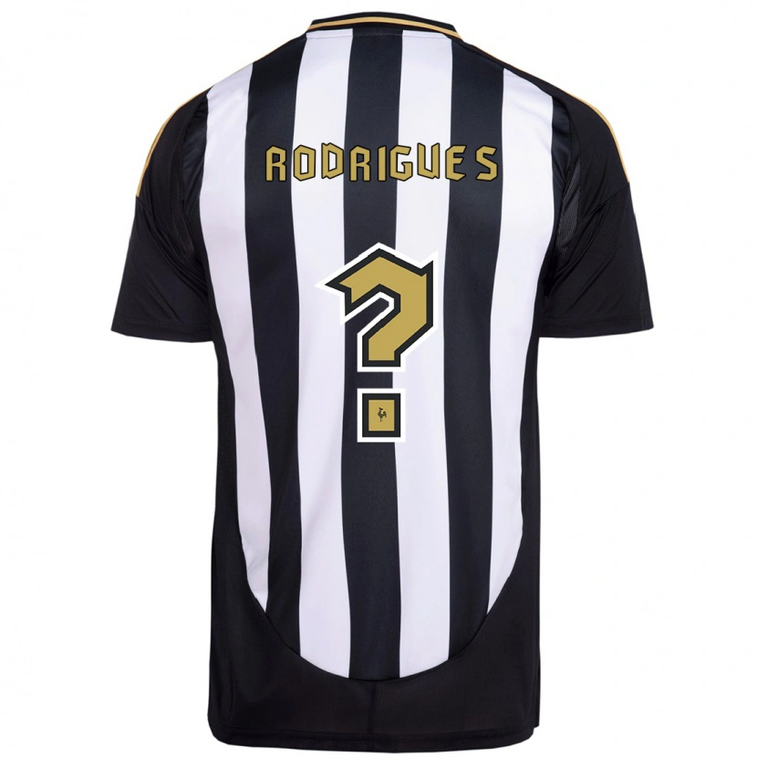 Danxen Męski Vinicius Rodrigues #0 Biały Czarny Domowa Koszulka 2025/26 Koszulki Klubowe