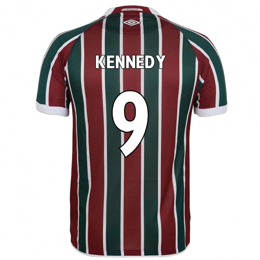 Danxen Męski John Kennedy #9 Biały Zielony Bordowy Domowa Koszulka 2025/26 Koszulki Klubowe