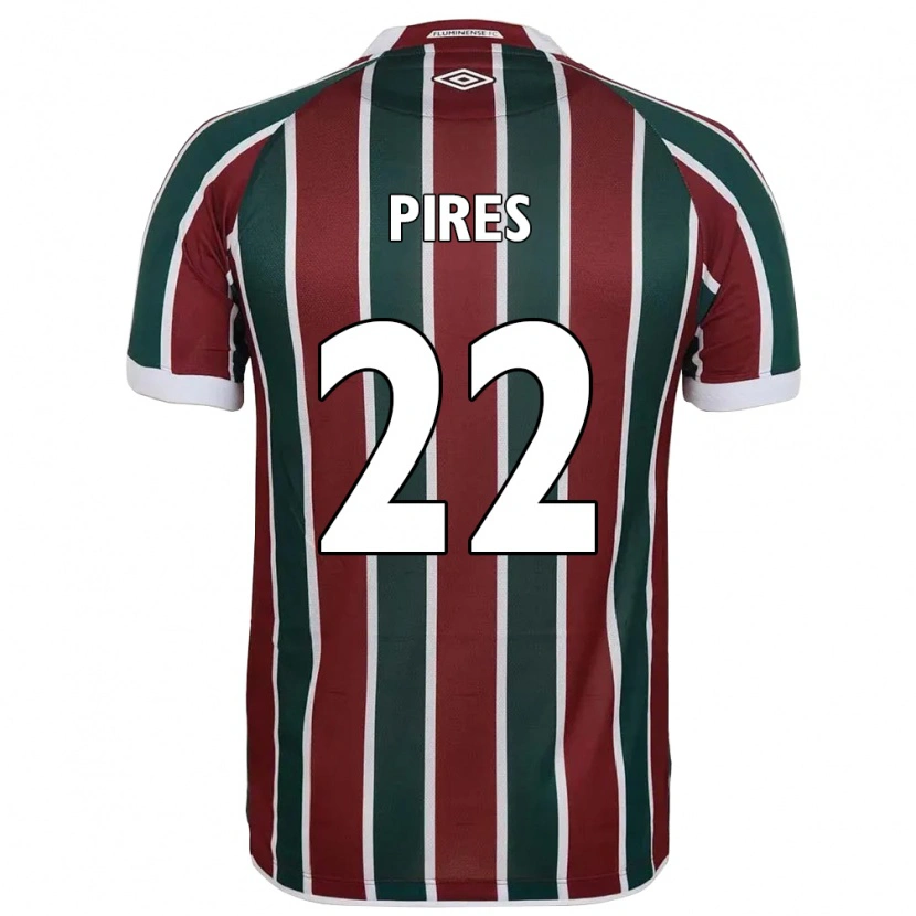 Danxen Męski Gabriel Pires #22 Biały Zielony Bordowy Domowa Koszulka 2025/26 Koszulki Klubowe