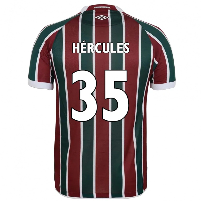 Danxen Męski Hércules #35 Biały Zielony Bordowy Domowa Koszulka 2025/26 Koszulki Klubowe