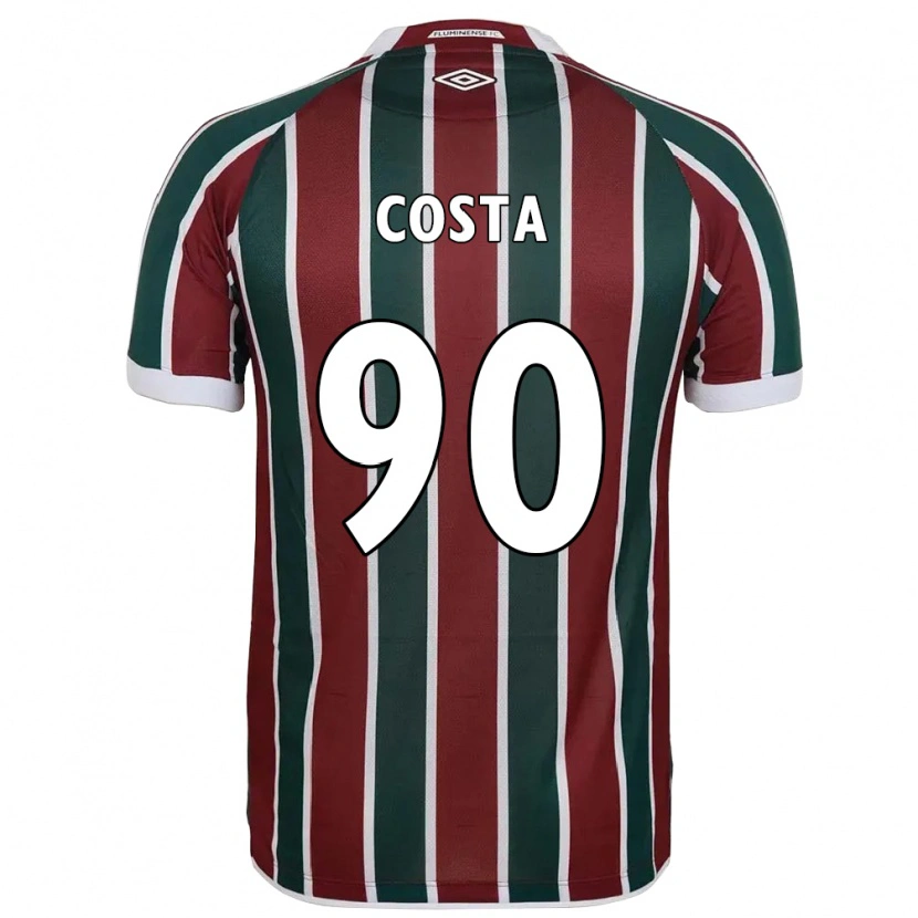 Danxen Męski Douglas Costa #90 Biały Zielony Bordowy Domowa Koszulka 2025/26 Koszulki Klubowe