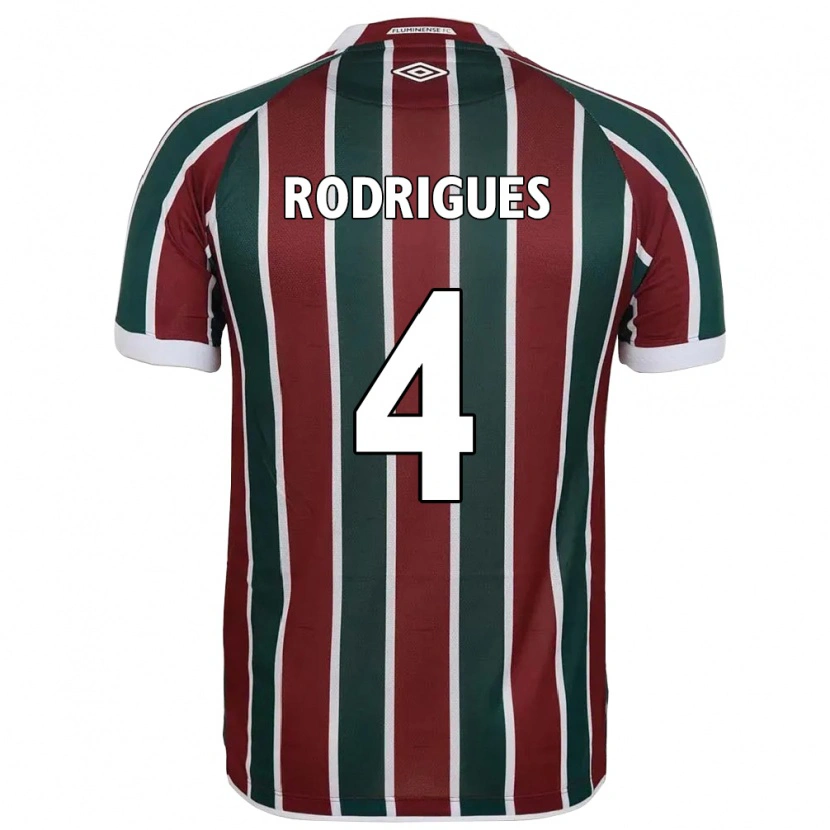 Danxen Męski Nath Rodrigues #4 Biały Zielony Bordowy Domowa Koszulka 2025/26 Koszulki Klubowe