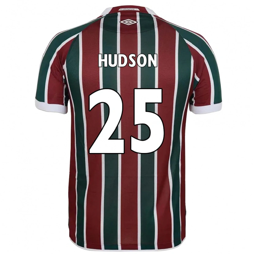 Danxen Męski Hudson #25 Biały Zielony Bordowy Domowa Koszulka 2025/26 Koszulki Klubowe