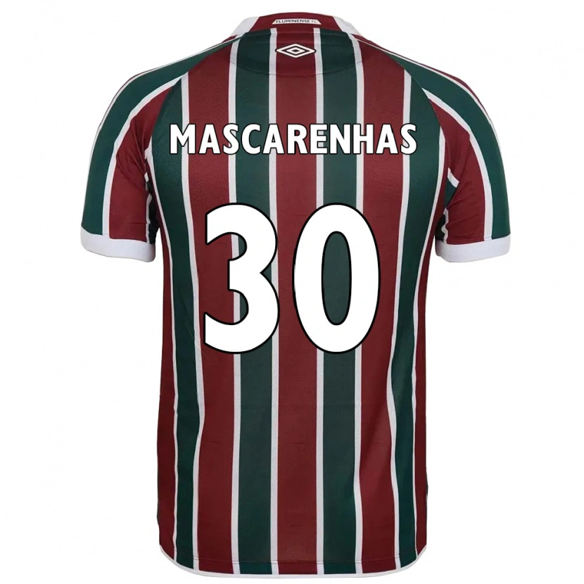 Danxen Męski Matheus Mascarenhas #30 Biały Zielony Bordowy Domowa Koszulka 2025/26 Koszulki Klubowe