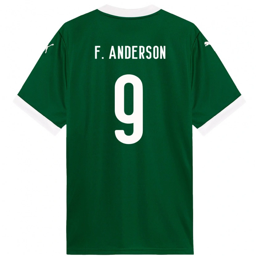 Danxen Męski Felipe Anderson #9 Biały Zielony Domowa Koszulka 2025/26 Koszulki Klubowe