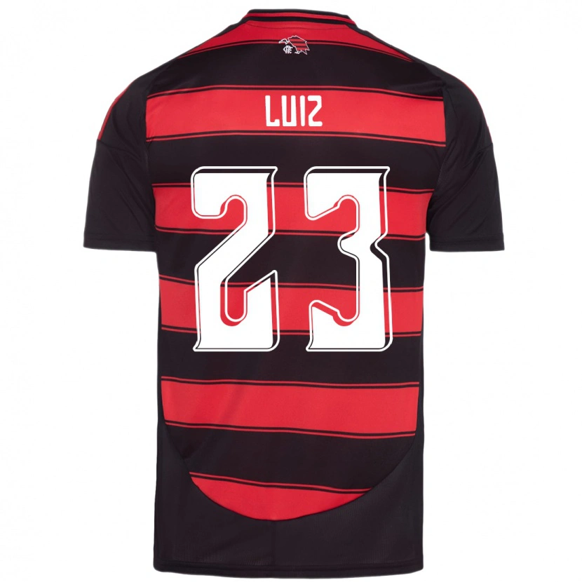Danxen Męski David Luiz #23 Biały Czerwony Domowa Koszulka 2025/26 Koszulki Klubowe