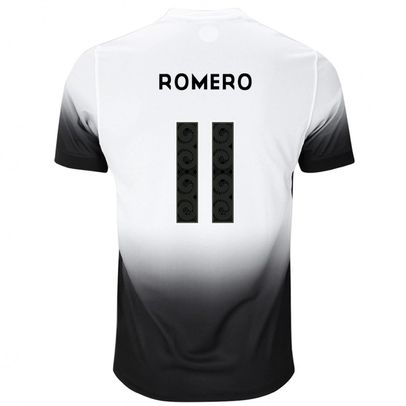 Danxen Męski Ángel Romero #11 Czarny Biały Domowa Koszulka 2025/26 Koszulki Klubowe