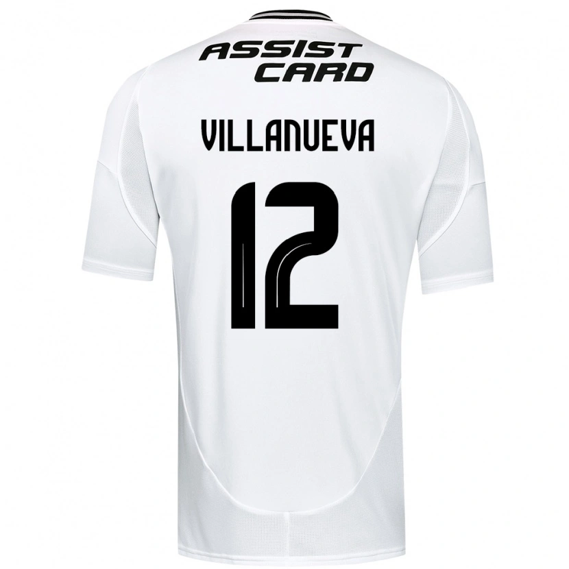Danxen Męski Eduardo Villanueva #12 Czarny Biały Żółty Domowa Koszulka 2025/26 Koszulki Klubowe