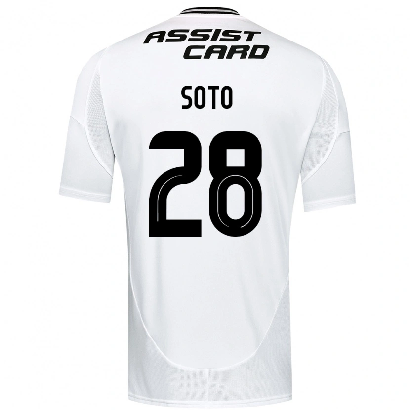 Danxen Męski Lucas Soto #28 Czarny Biały Domowa Koszulka 2025/26 Koszulki Klubowe