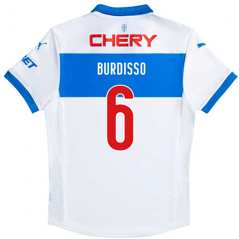 Danxen Męski Guillermo Burdisso #6 Królewski Niebieski Biały Domowa Koszulka 2025/26 Koszulki Klubowe