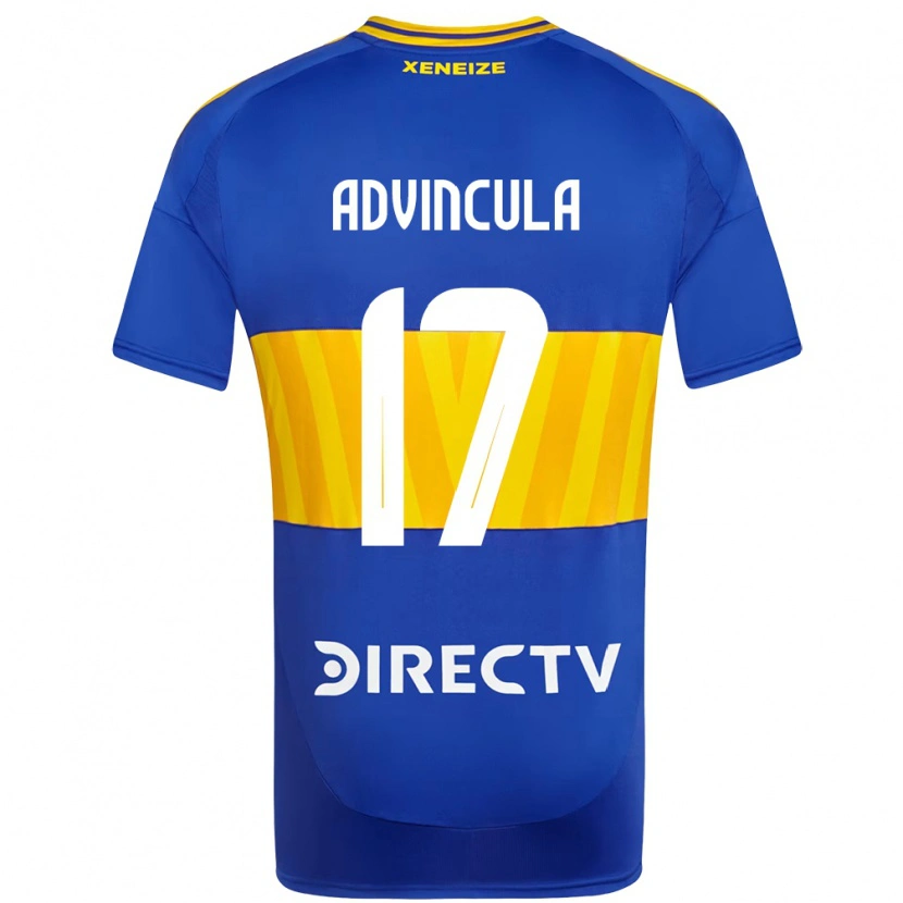 Danxen Męski Luis Advíncula #17 Biały Niebieski Domowa Koszulka 2025/26 Koszulki Klubowe