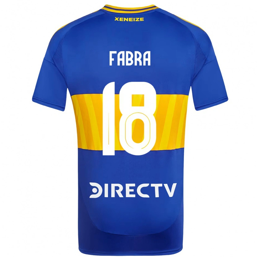 Danxen Męski Frank Fabra #18 Biały Niebieski Domowa Koszulka 2025/26 Koszulki Klubowe