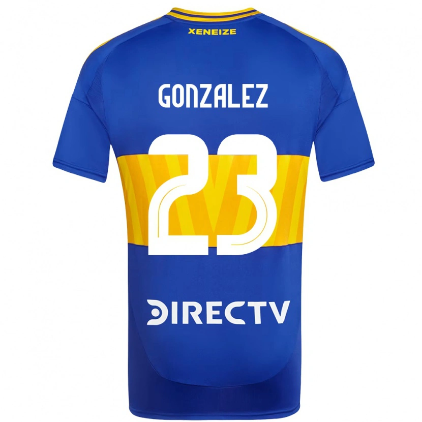 Danxen Męski Diego Gonzalez #23 Biały Niebieski Domowa Koszulka 2025/26 Koszulki Klubowe