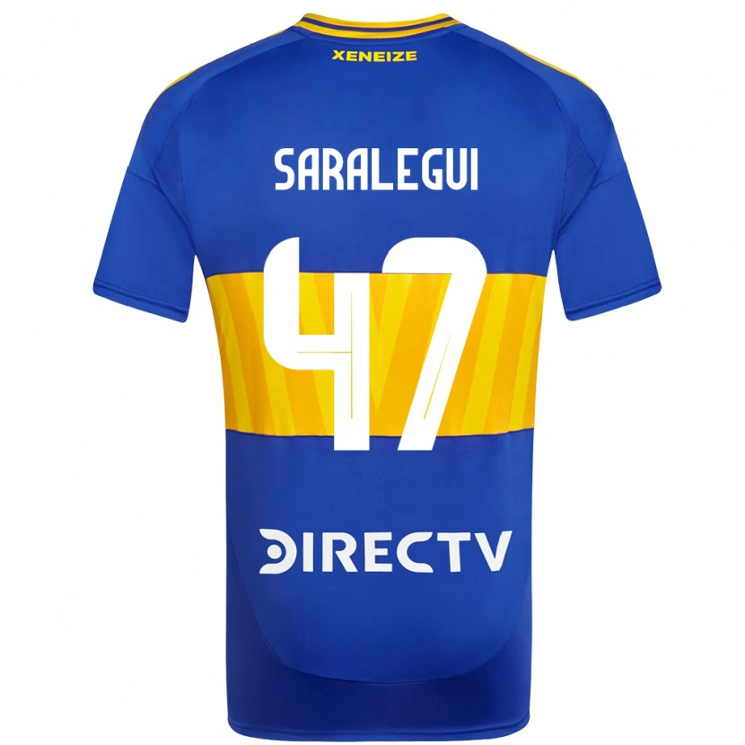 Danxen Męski Jabes Saralegui #47 Królewski Niebieski Żółty Domowa Koszulka 2025/26 Koszulki Klubowe