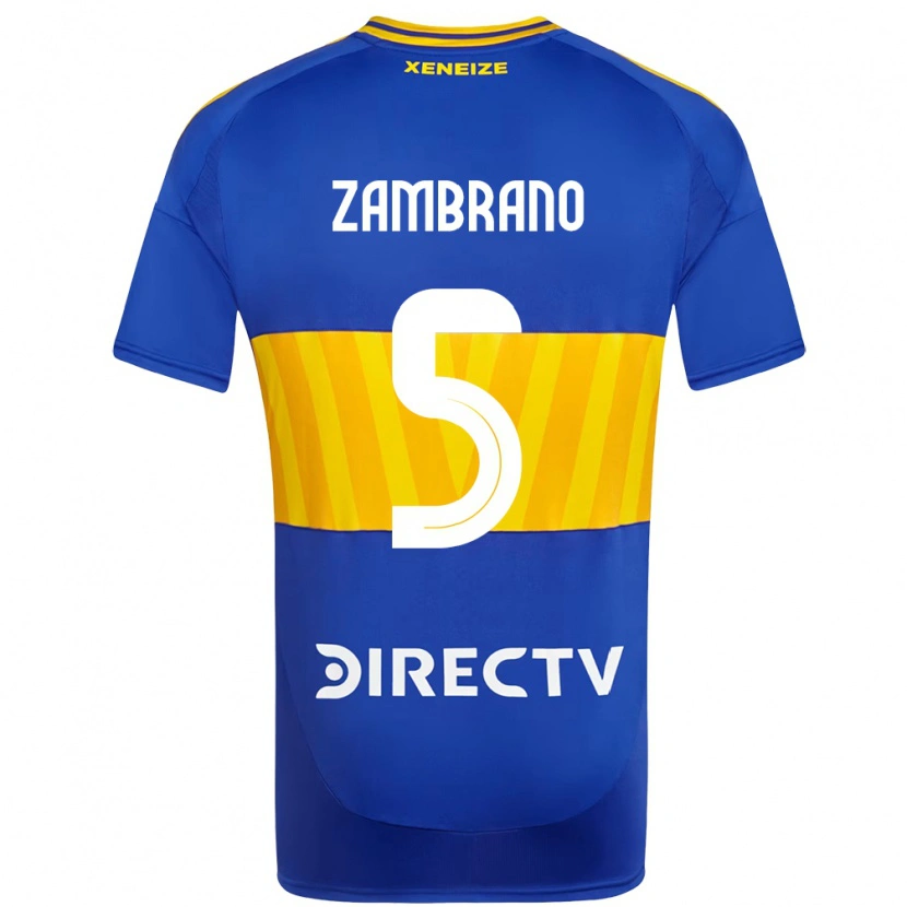 Danxen Męski Carlos Zambrano #5 Biały Niebieski Domowa Koszulka 2025/26 Koszulki Klubowe