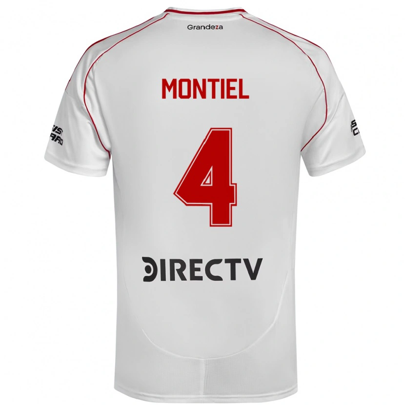 Danxen Męski Gonzalo Montiel #4 Burgundzki Magenta Domowa Koszulka 2025/26 Koszulki Klubowe