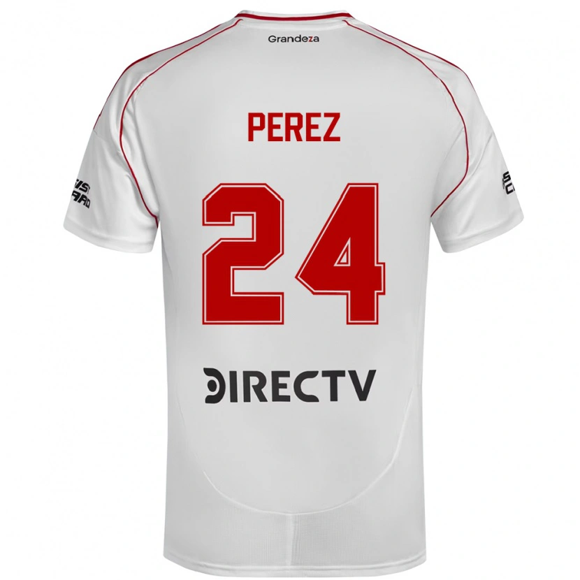 Danxen Męski Enzo Pérez #24 Burgundzki Magenta Domowa Koszulka 2025/26 Koszulki Klubowe
