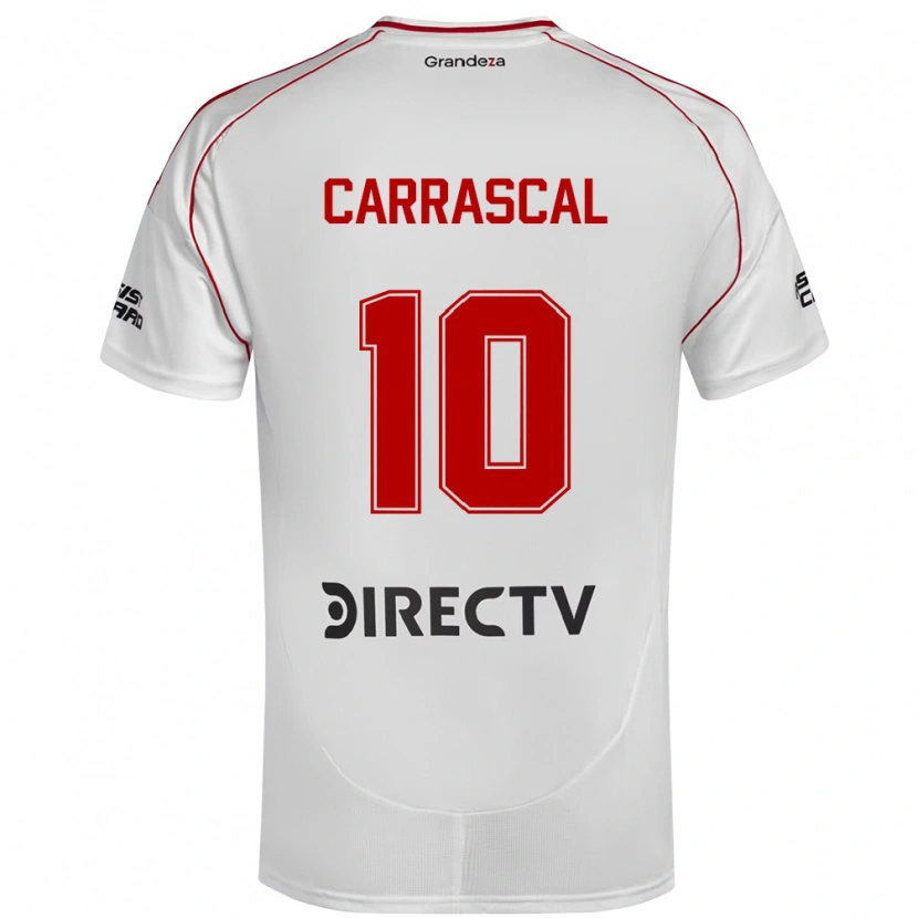 Danxen Męski Jorge Carrascal #10 Burgundzki Magenta Domowa Koszulka 2025/26 Koszulki Klubowe