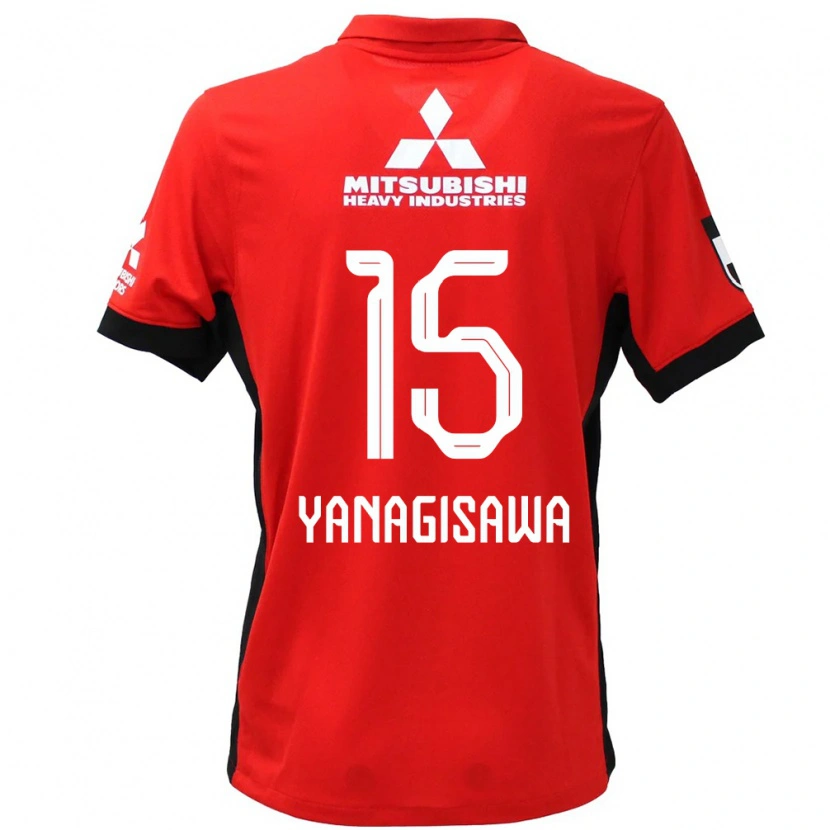 Danxen Męski Saki Yanagisawa #15 Biały Czarny Domowa Koszulka 2025/26 Koszulki Klubowe