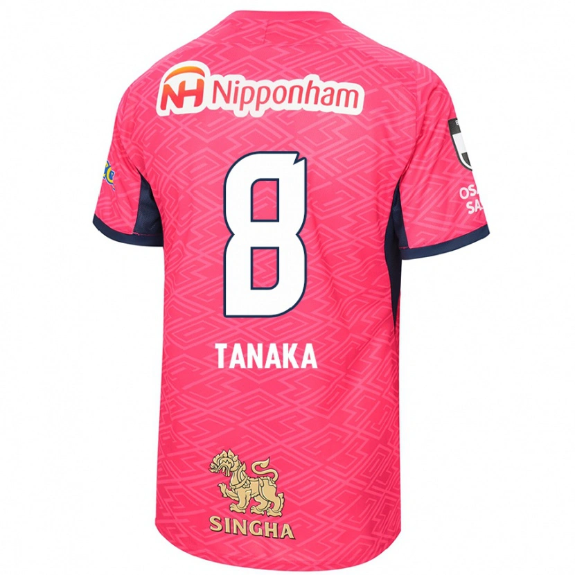 Danxen Męski Tomoko Tanaka #8 Biały Sakura Różowy Domowa Koszulka 2025/26 Koszulki Klubowe