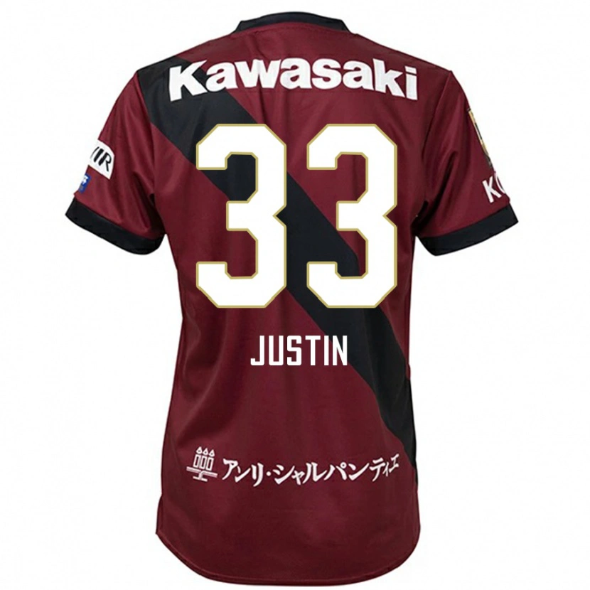 Danxen Męski Justin Homma #33 Biały Czarny Domowa Koszulka 2025/26 Koszulki Klubowe