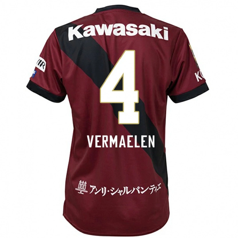 Danxen Męski Thomas Vermaelen #4 Biały Czarny Domowa Koszulka 2025/26 Koszulki Klubowe