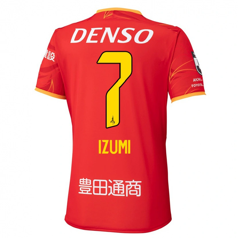 Danxen Męski Ryuji Izumi #7 Biały Czerwony Domowa Koszulka 2025/26 Koszulki Klubowe