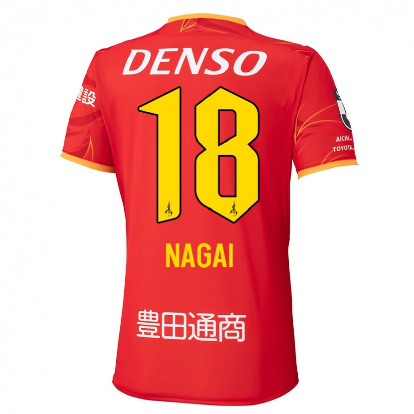 Danxen Męski Kensuke Nagai #18 Biały Czerwony Domowa Koszulka 2025/26 Koszulki Klubowe