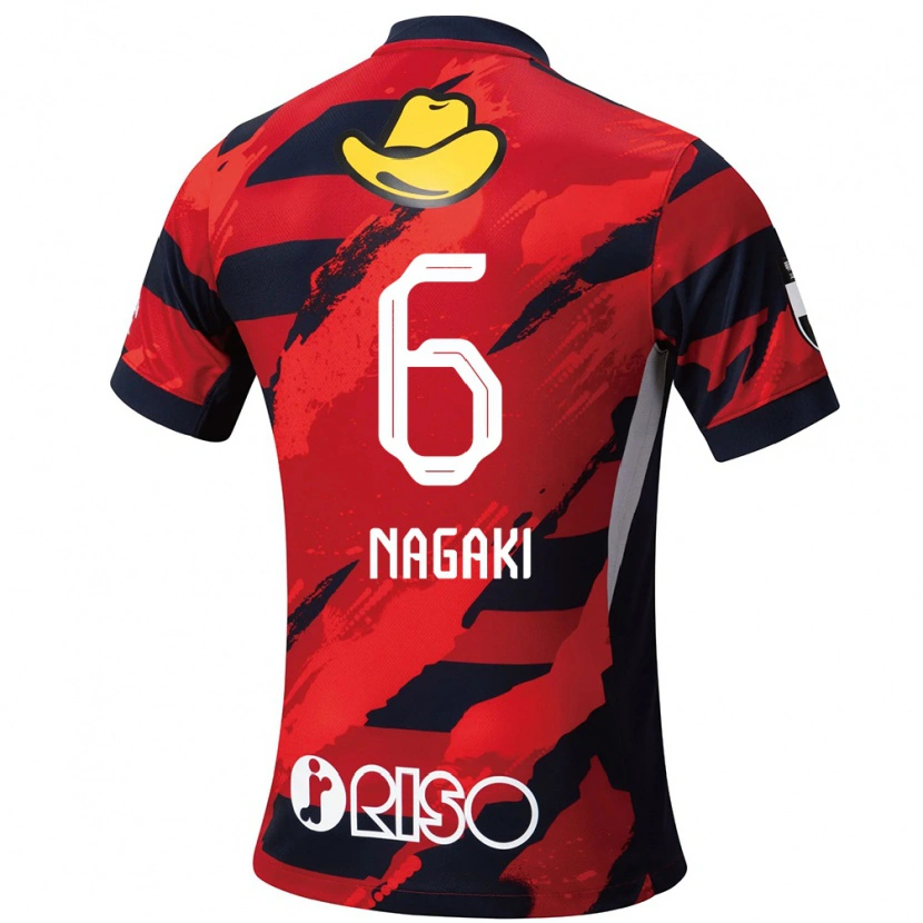 Danxen Męski Ryota Nagaki #6 Biały Czarny Domowa Koszulka 2025/26 Koszulki Klubowe