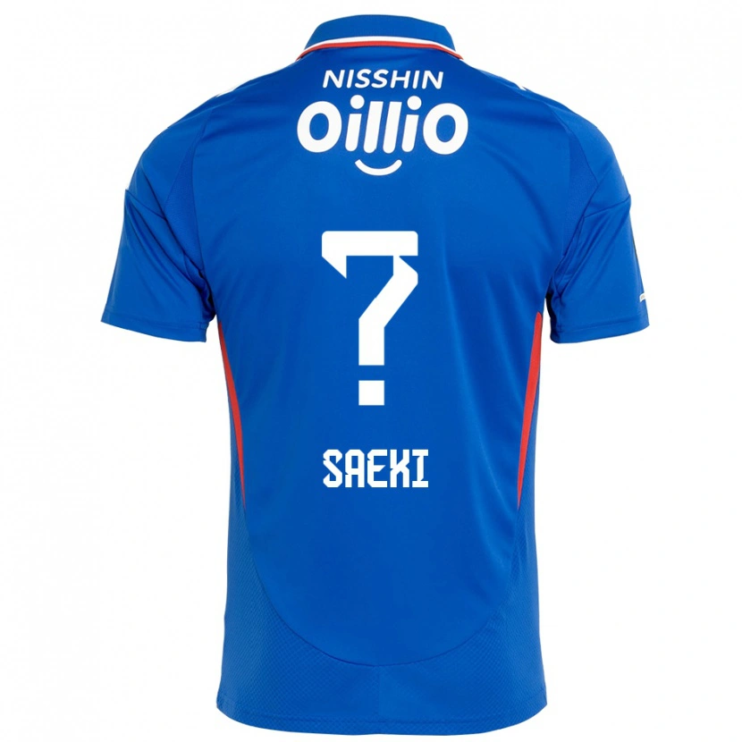 Danxen Męski Shunya Saeki #0 Biały Królewski Niebieski Domowa Koszulka 2025/26 Koszulki Klubowe
